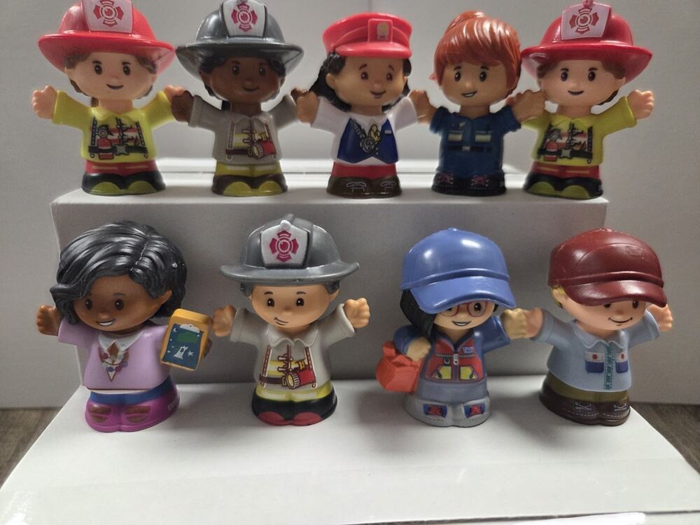 Fisher Price Little People Career Job Figures Dolls Lot Of 9
